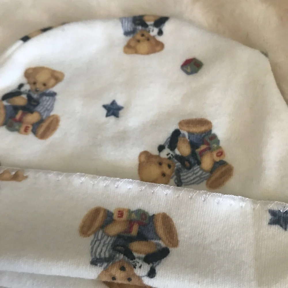 Rare Vintage Handmade Teddy Bear Beanie Cap